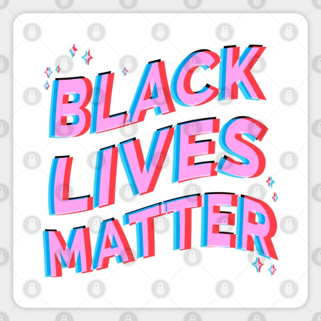 Black Lives Matter Magnet by BecArtc